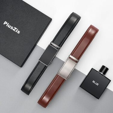 Чоловічий шкіряний ремінь з пряжкою-рапелем, великий та тонкий, регульований (110см/28'-36' та 165см/52'-60' розмір), 2 шт.