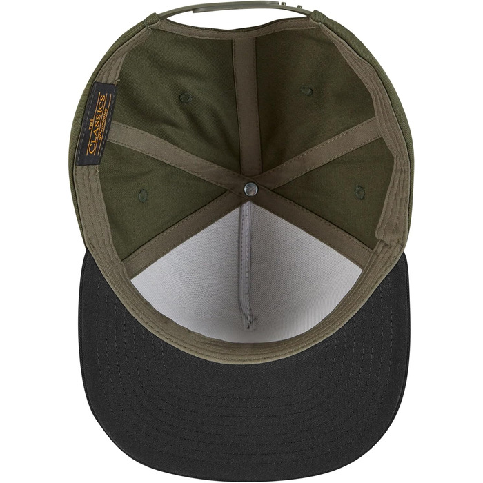 Кепка Flexfit Unisex Classic 5 Panel Snapback, універсальний розмір, оливковий/чорний