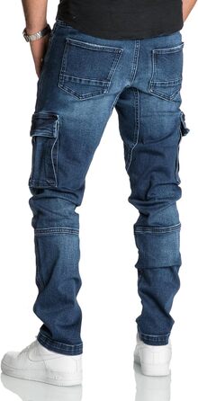 Чоловічі джинси Cargo Regular Slim Denim R7977 Dunkelblau (34W/30L) - зручні та стильні