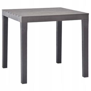 Пластиковий прямокутний стіл VidaXL, 78 x 78 x 72 см