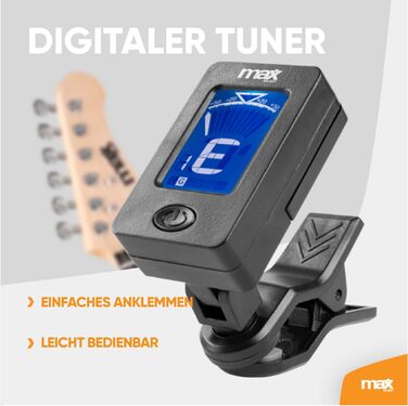 Електрогітара Max GigKit Strat Style 4/4 з підсилювачем 40W, аксесуарами та чохлом, чорна
