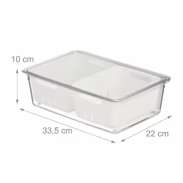 Relaxdays Refrigerator Organizer 2-Piece Set
