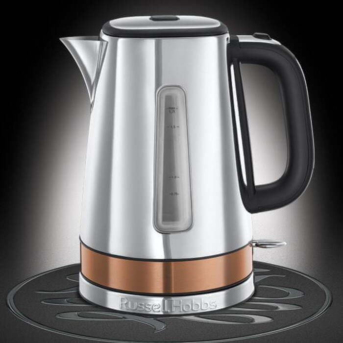 Електричний чайник Russell Hobbs 24280-70, 2400 Вт, 1,7 л, сріблястий/сірий