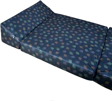 Складаний матрац FORTISLINE Vito 200x70x10 см, 3-секційний, H2, гостьовий, для кемпінгу, складане ліжко для дорослих, знімний чохол, пінополіуретан