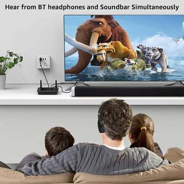 Bluetooth 5.3 трансмітер та ресивер 1Mii B03S для телевізора та стереосистеми
