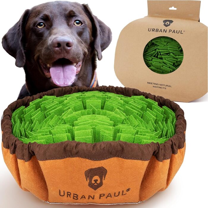 Snuffle Mat for Dogs - Best Materials - Extremely Durable Dog Intelligence Toy - Size Adjustable and Washable (Green)