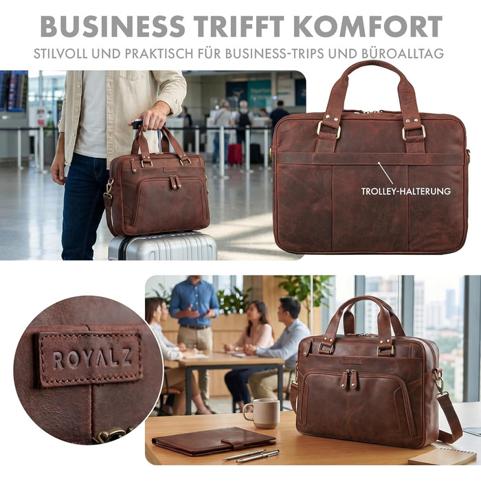 Сумка чоловіча ROYALZ Chicago Leder 15.6
