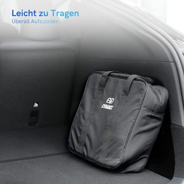 Кабель для зарядки електромобіля Тип 2, 16A, 3 фази, 11 кВт з сумкою, 6м. Сумісний з усіма електромобілями (22 кВт, 32A)