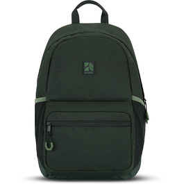 Шкільний рюкзак для дівчаток та хлопців підлітків Flex - рюкзак для жінок та чоловіків з відділенням для 16-дюймового ноутбука для школи та відпочинку - водовідштовхуючий (темно-зелений)