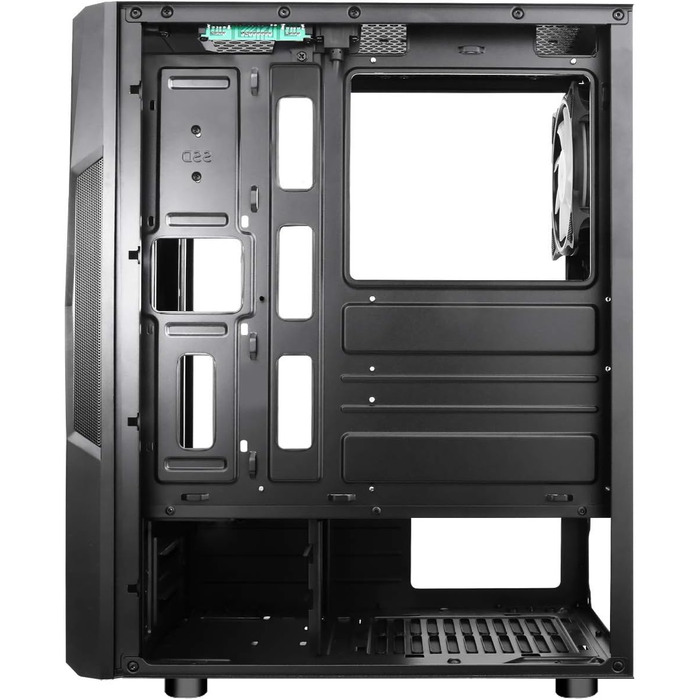 Комп'ютерний корпус Spirit of Gamer Gamer Clone III з RGB підсвічуванням - ATX/mATX/ITX Tower з металевою передньою панеллю та скляною бічною панеллю