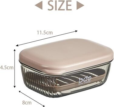 Водонепроникний тримач для мила з піддоном: для ванної кімнати, подорожей, кемпінгу