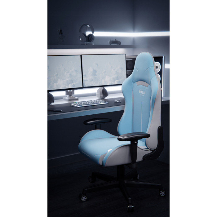 Ігрове крісло Diablo Chairs X-Starter, тканина, чорно-синє