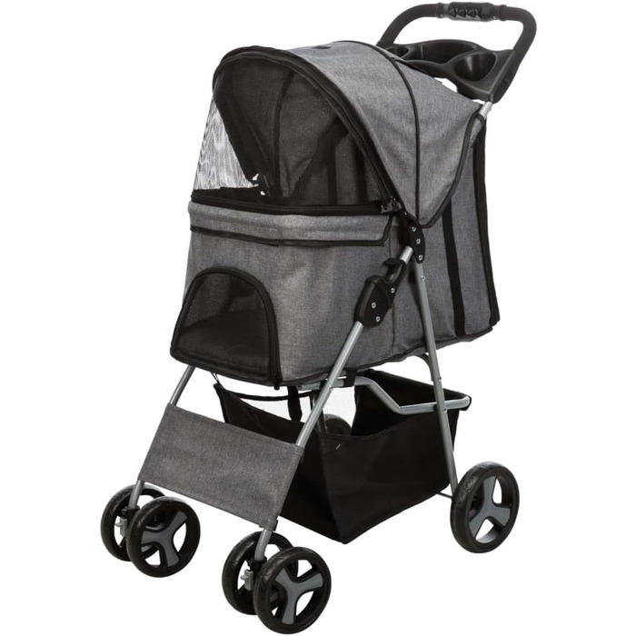 Крісло-мішок Buggy сірого кольору, 47x100x80 см, 4.9 кг