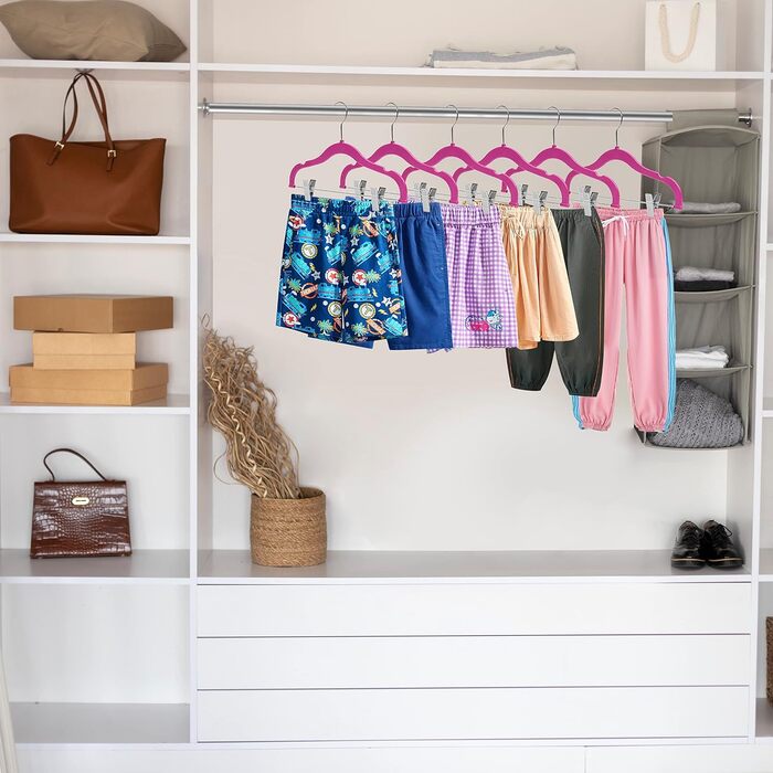 Набір вішалок для одягу Rose 10 (рожевий, 10 шт.) - спідниці, штани, блузи, сорочки, жакети