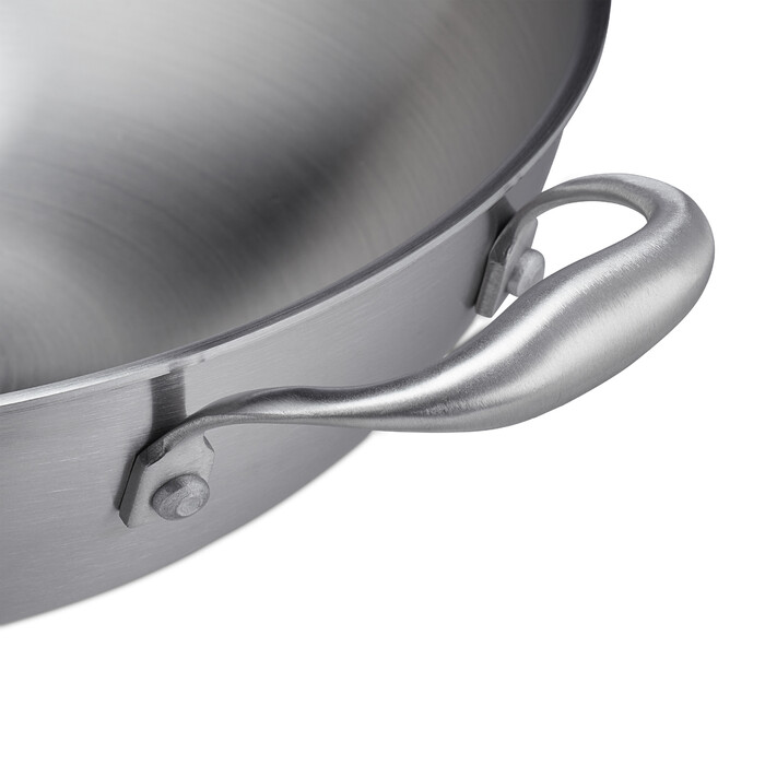 Relaxdays Stainless Steel Wok with Glass Lid