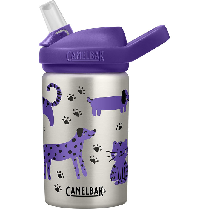 CamelBak Unisex – Eddy+ Baby Water Bottle, Cats & Dogs, One Size