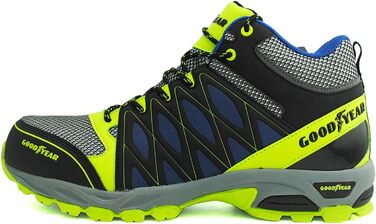 Черевики безпеки Goodyear S1P/SRA/HRO для чоловіків, без металу, композитна підошва, 43 EU, багатоколірні