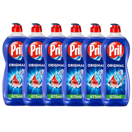 Засіб для миття посуду PRIL Original, висока розчинна сила жиру, для холодної води, 675 мл (набір 8 шт)