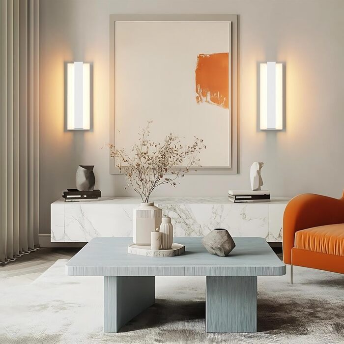 Klighten LED настінна лампа 16W, тепле світло 3000K, для вітальні, спальні, коридору, балкону, сходи, з алюмінію та нержавіючої сталі
