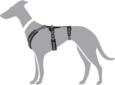 Нашийник захисний Maldon чорний/сірий, розмір M-L