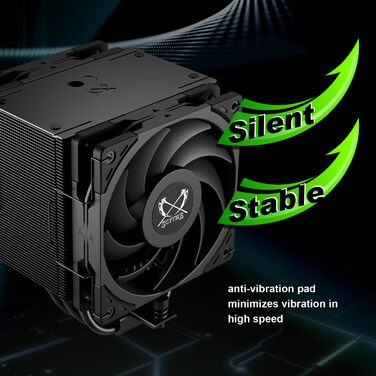 Охолоджувач CPU Scythe Mugen 6 Dual Fan Black Edition: Intel LGA1700, LGA1151, AMD AM5/AM4/Ryzen, 120mm, чорний