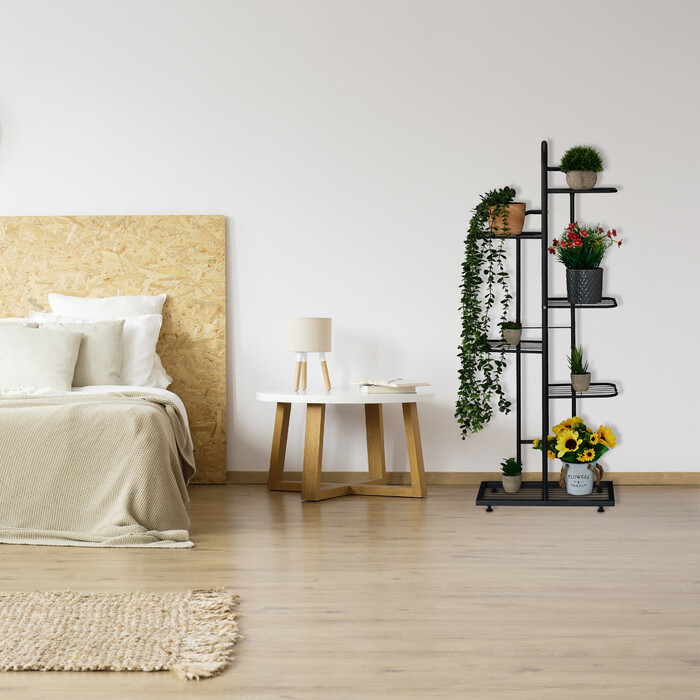 Металева стійка для квітів Relaxdays на 6 полиць