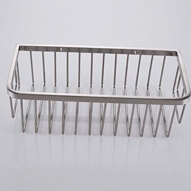 Konhard CS004 Rectangular Storage Stainless Steel Shower Caddy Brushed Shower Shelves SUS304 Stainless Steel Rustproof