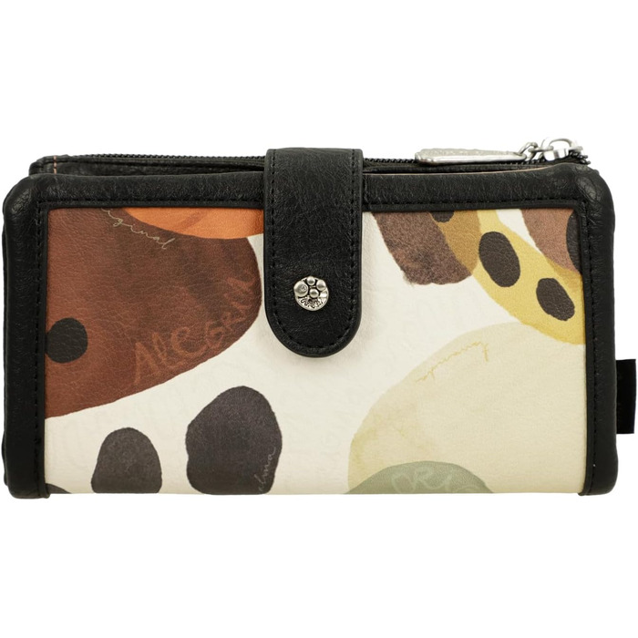 Anekke Alma RFID Wallet, Protection and Elegant Style, Spacious Compartments and Zipper, Dimensions: 18 x 10 x 2 cm, Wallets for Women, Multicolor