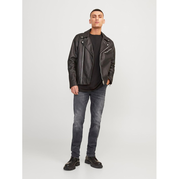 Джинси чоловічі JACK & JONES Glenn Original Slim Fit, чорний денім (36W/36L)