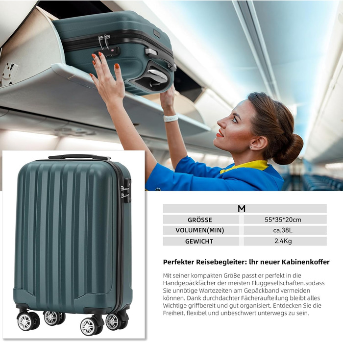 Чохол для багажу BEIBYE TSA 2080, захисний, розтяжний, темно-зелений (M)