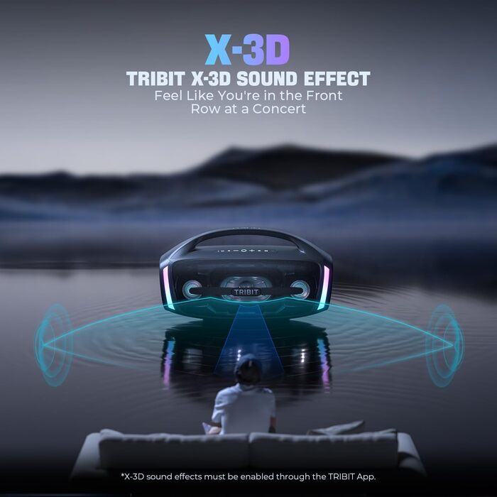 Портативна Bluetooth колонка TRIBIT StormBox Blast 2 200W IP67 - Водонепроникна, з LED, XBass, до 30 год, TWS