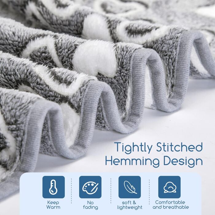 М'який флісовий килимок для собак та котів Nobleza, 120x100 см