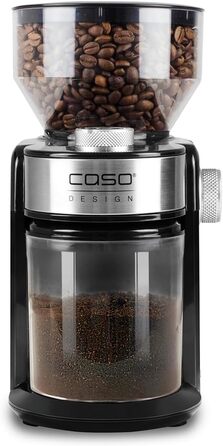 Електрична кавомолка CASO Barista Crema, переможець тесту, дисковий млин, регулювання помелу від дрібного до грубого, 150 Вт, стильний дизайн