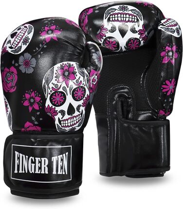 Боксерські рукавички для жінок, бокс, кікбоксинг, 8-16 oz, чорні. Ідеальні для тренувань, спарингу, MMA та роботи з мішком.
