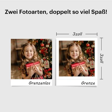 KODAK Mini 3 Retro: Портативний фотопринтер з друком 7,6x7,6 см + 68 аркушів