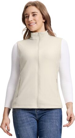 Жіноча флісова жилетка Outdoor Ventures - тепла, безрукавка для спорту, туризму та відпочинку (Wollweiß, XS)