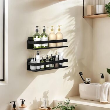 Алюмінієвий кухонний органайзер для ванної кімнати, 30 см, 2 шт., настінний, самоклеючий, 2 яруси