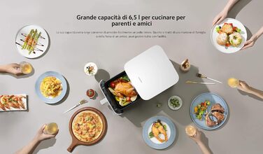 Фритюрниця Xiaomi Smart Air Fryer 6.5 л, чорна, розумна, електрична