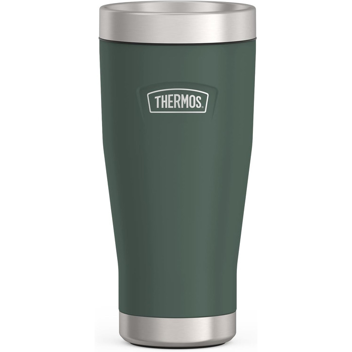 Термос ICON MUG 0,47л, темно-сірий/графітовий мат, келих-термос 470мл, термокружка з нержавіючої сталі, ізотермос, 7 год гаряче / 22 год холодне, придатний для миття в посудомийній машині, абсолютно герметичний, без BPA (470 мл, Сірий / Forest Mat)