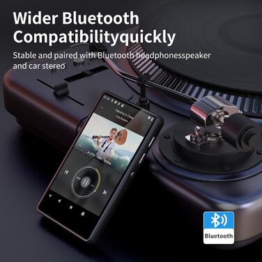 MP3 плеєр SWOFY 80GB з Bluetooth та WiFi, 4.0