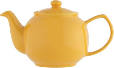 Чайник Price & Kensington англійський, керамічний, 6 чашок, жовтий, глянцева глазур, підходить для мікрохвильової печі та посудомийки, вінтажний стиль