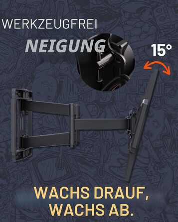 Похилий настінний кронштейн для телевізора ECHOGEAR Full Motion Articulating (42