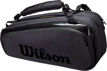 Сумка для тенісу Wilson Super Tour Pro Staff на 9 ракет, чорна