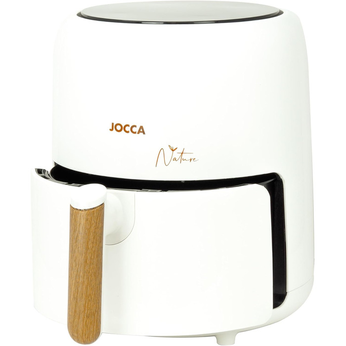 JOCCA аерофритюрниця 3,8 л, без олії, 1450 Вт, LED сенсор, енергоощадна, біла
