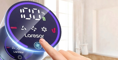 Вертикальний акумуляторний пилосос Laresar 500 Вт, HEPA-фільтр, 1,5 л, багатоколірний