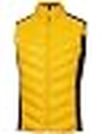 Чоловіча гібридна гольф-куртка Calvin Klein Frontera на блискавці, чорна (XXL, Mustard)