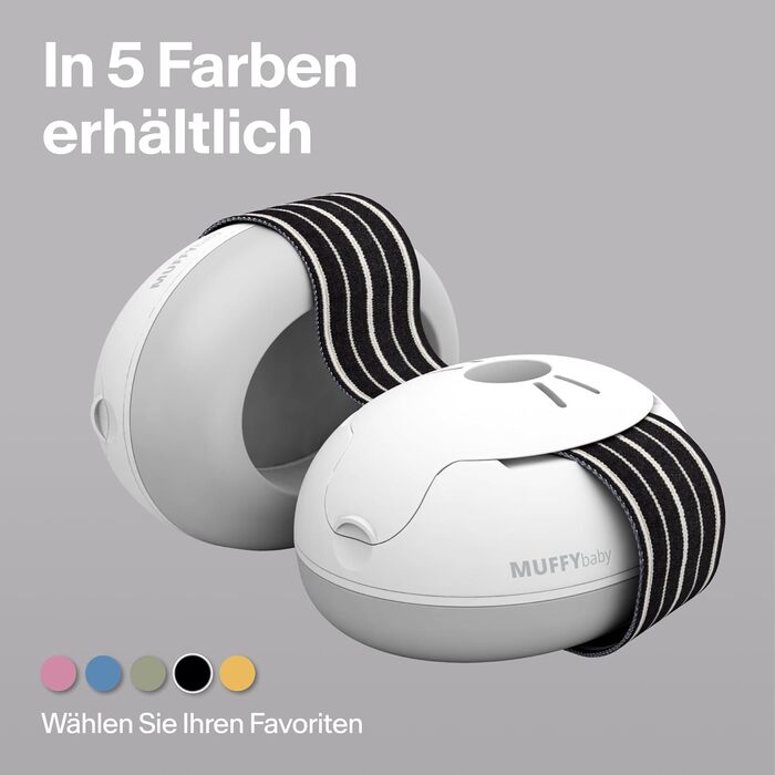 Навушники для захисту слуху Alpine Muffy Baby Klassik - для малюків до 36 місяців, чорний