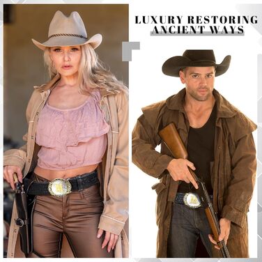 Шкіряний чоловічий ремінь у стилі вестерн Jadive з пряжкою-літерою M, ковбойський пояс для джинсів та родео