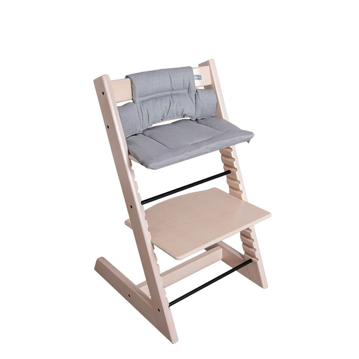Набір подушок для стільчика Hoppediz, сумісний зі Stokke Tripp Trapp, 2 предмети, 100% органічна бавовна, дизайн Kos