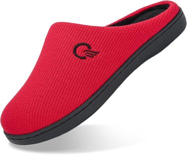 Домашні тапочки Mishansha для чоловіків та жінок, з піною з пам'яті, антиковзаючі, червоні, 36/37 EU